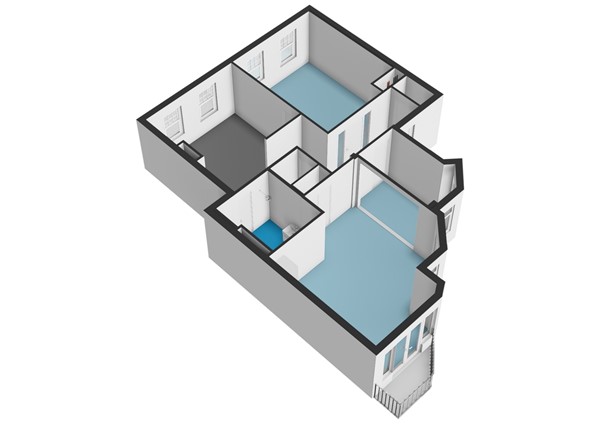 Floorplan - Deurloostraat 39-3, 1078 HS Amsterdam
